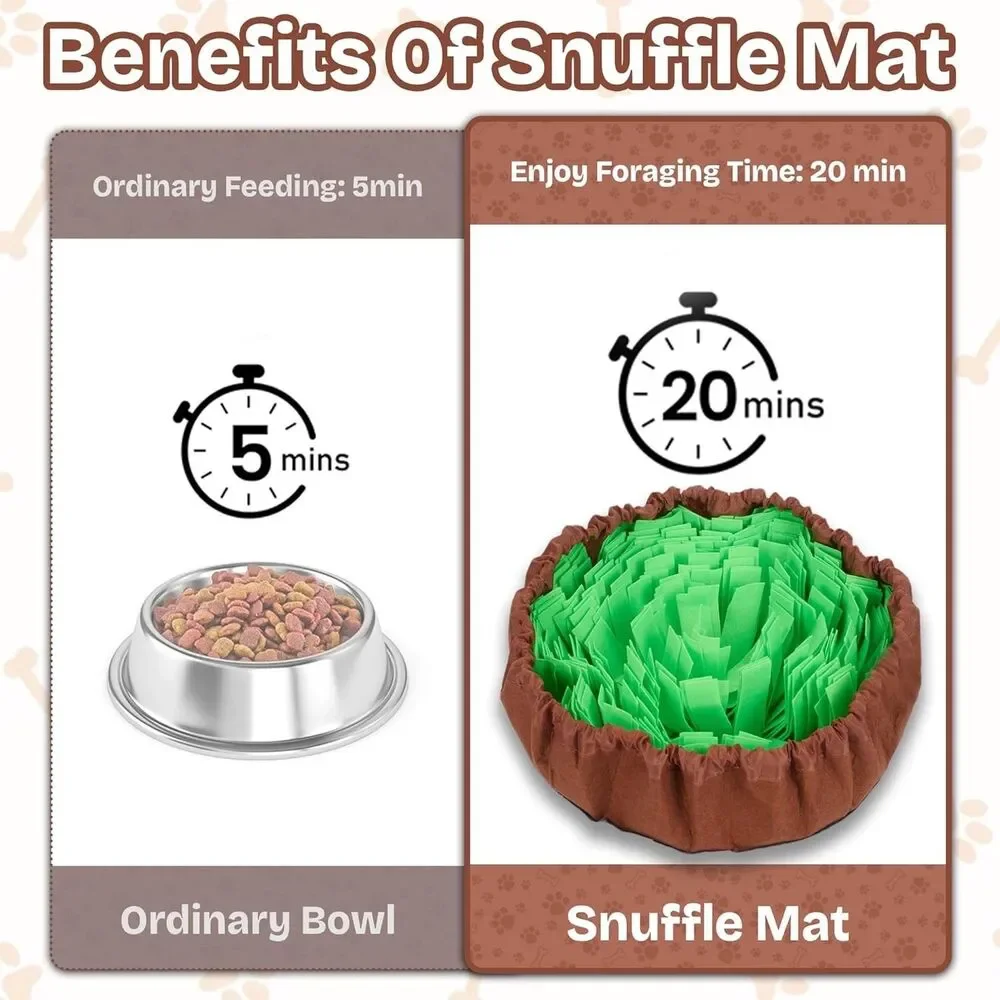 Snuffel Mat for Dogs Sniff,Interactive Dog Activity Mat Mental Stimulation